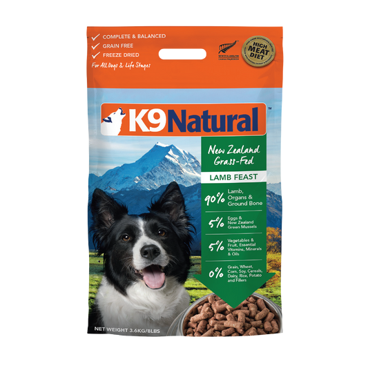 K9 Lamb Feast Freeze Dried Dog Food