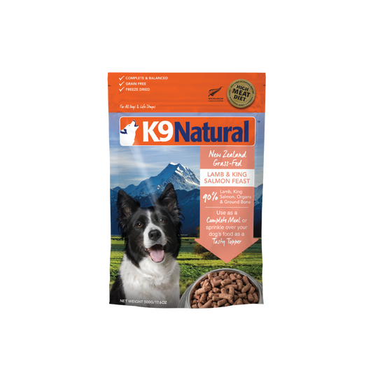 K9 Lamb & King Salmon Feast Freeze-Dried Dog Food