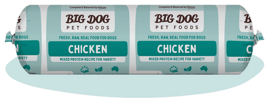 Big Dog Chicken Raw Dog Food Roll 2Kg