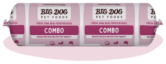 Big Dog Combo Raw Dog Food Roll 2kg