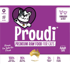 Proudi Raw Beef & Kangaroo Cat Patties 1.08Kg