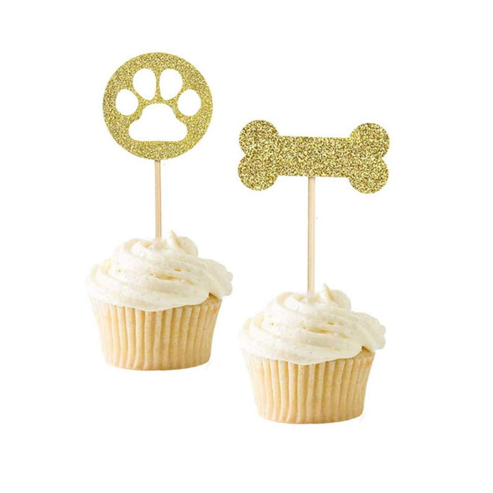 Paw/Bone Cupcake Toppers