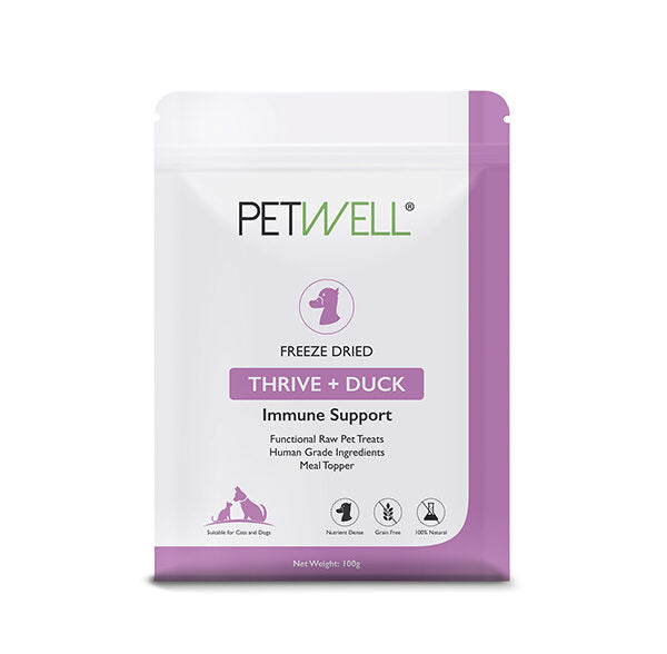 PetWell Freeze Dried Thrive & Duck - Immune Support