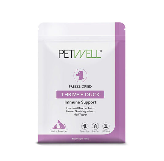 PetWell Freeze Dried Thrive & Duck - Immune Support