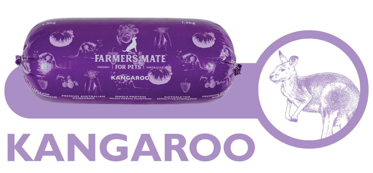 Farmers Mate Kangaroo Single Protein Roll 1.5Kg