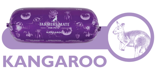 Farmers Mate Kangaroo Single Protein Roll 1.5Kg