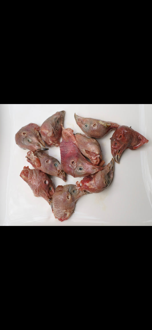 Quail Heads Feathers Off 1Kg✅️